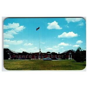 Dixon Illinois State Hospital Administration Building 1958 Postcard